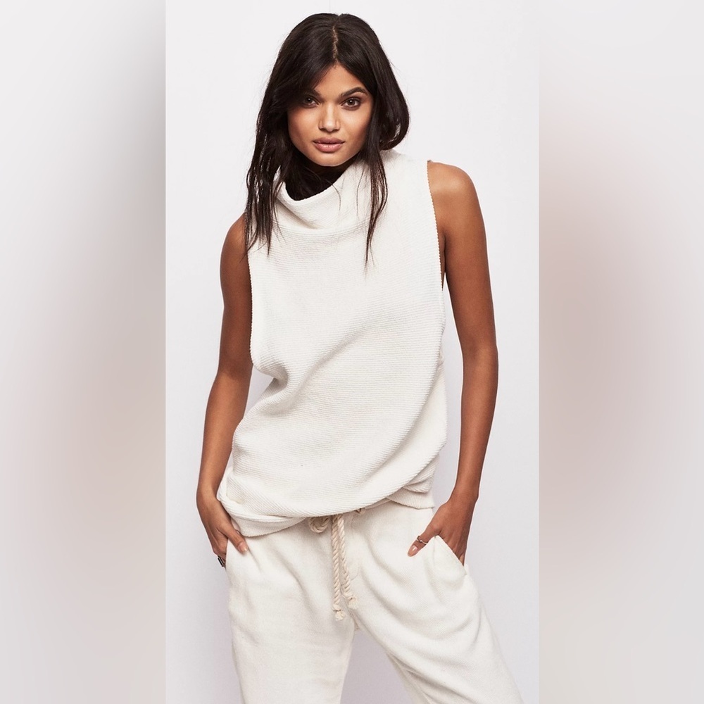 Free People Isla Ottoman Tunic/Dress in Ivory